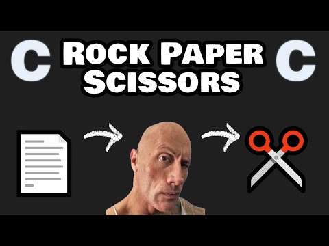 Let's code ROCK PAPER SCISSORS with C programming! 🗿 📄 ✂️