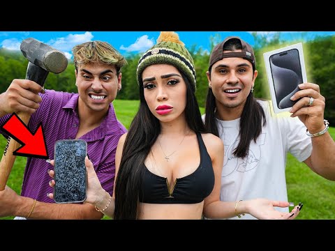 BREAKING My Wife's iPhone, Then SURPRISING Her With A NEW iPhone 15!