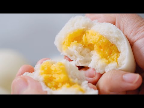 售卖了600颗奶黄包的配方来啦，不用吉士粉也能做，金黄起沙【为珊妮做面包】