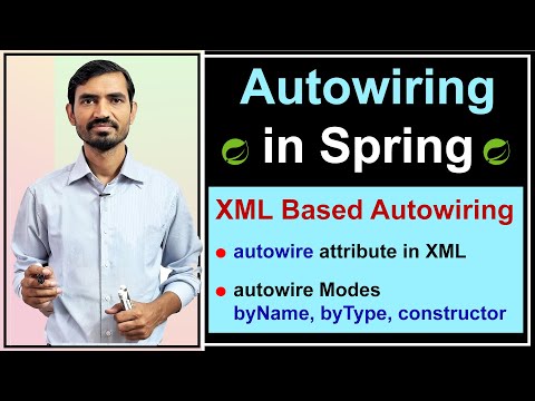 #9 Autowiring in Spring Framework || XML Based Autowiring (autowire, byName, byType, constructor)