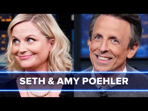 Amy Poehler Reacts to Seth's Celebrity Impressions, Predicts Gen Z will Mate with Robots