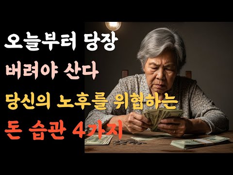 행복한 노후를 위해 버려야 할 돈 습관 4가지 ㅣ 지켜야할 돈 습관 7가지 ㅣ 인생지혜 ㅣ 행복노년