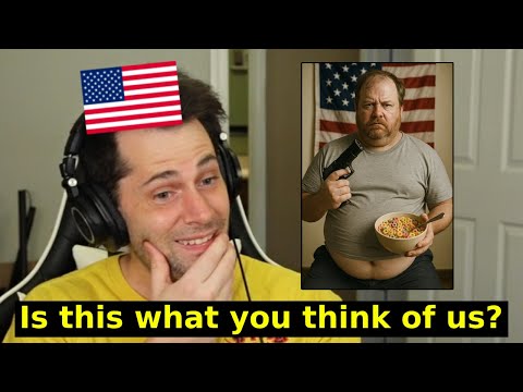 American Reacts to What Europeans Think America is Like