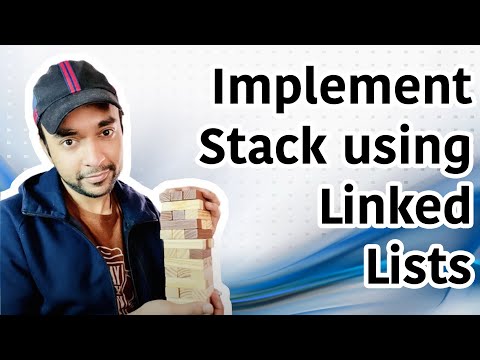 How to Implement a Stack using a Linked List | Step by step with animations | Study Algorithms