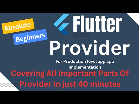 Mastering In Flutter Provider : Important Techniques for State Management cover in 40 Minutes
