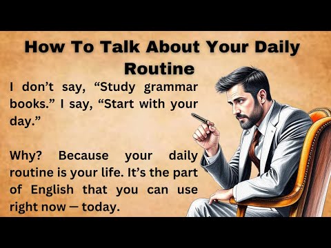 How To Talk About Your Daily Routine in English || Graded Reader || Improve Your English || Listen