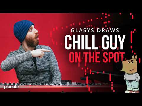 Pro Pianist Draws Picture Using Midi On The Spot | Ft. GLASYS