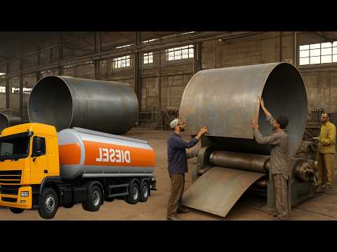 Inside the Factory: How Massive Diesel Storage Tanks Are Fabricated From Raw Steel Sheets 