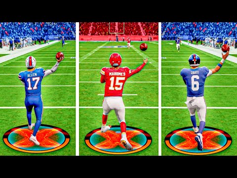 Throwing 99 Yard Touchdown with EVERY Quarterback!