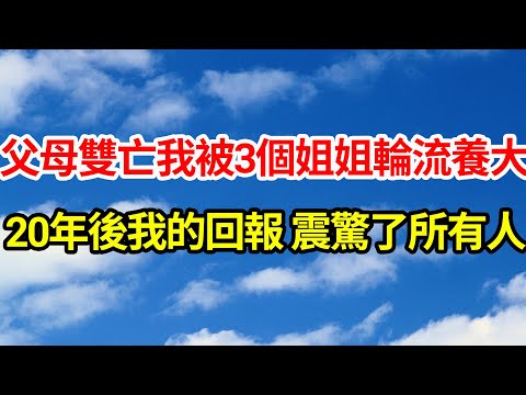 父母雙亡 我被3個姐姐輪流養大，20年後我的回報 震驚了所有人||笑看人生情感生活