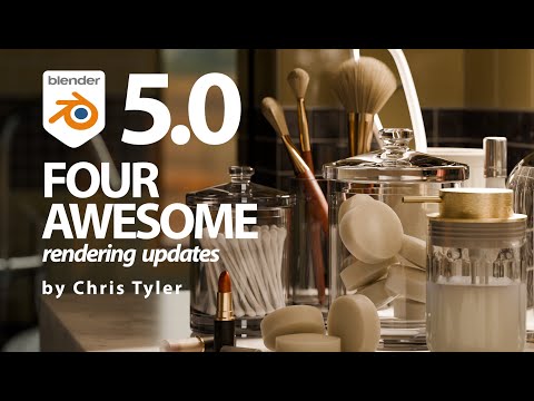 Four awesome rendering updates in Blender 5.0!