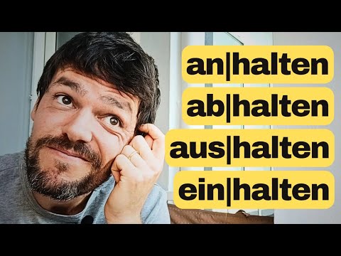 Ich halte das nicht aus! | 4 trennbare Verben mit -halten | Deutsch B1/B2