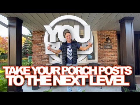 TRANSFORMING OLD PORCH POSTS | CLEAN AND MODERN
