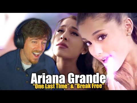 Reacting to Ariana Grande - One Last Time & Break Free (Official Videos)