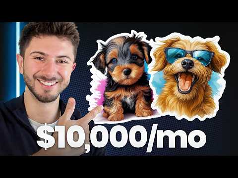 Make $10k+/Month Selling Basic AI Clipart (Digital Product Tutorial)