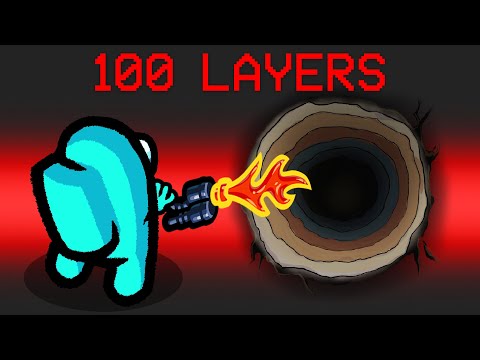 Escaping 100 Layers Mod in Among Us