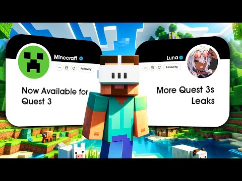 Finally Minecraft Works on Quest 3!! More Quest 3s Leaks, New Update & More!