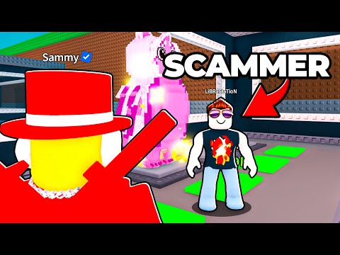 Trolling The RICHEST SCAMMER With OWNER In Steal A Brainrot!