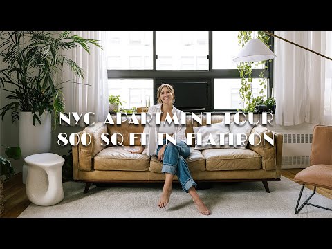 Inside a Minimalist 800sqft/74sqm Flatiron Home | NYC Apartment Tour