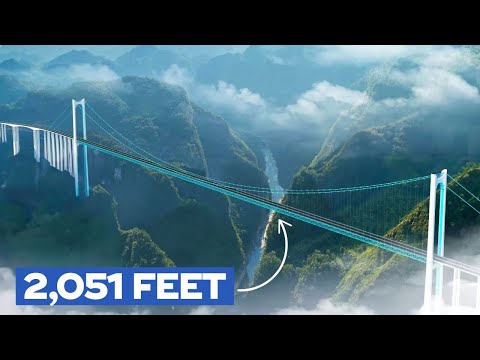 The World’s Highest Bridge is Almost Complete – Huajiang Canyon