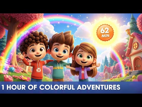 1 Hour of Colorful Adventures! | Fun & Educational Kids Songs Compilation | RenKids Nursery Rhymes