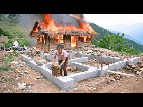 The girl had worked far from home for many years, returning to rebuild her life on an abandoned farm