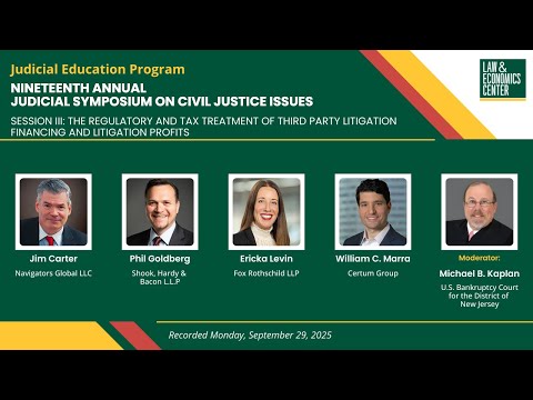 The Regulatory and Tax Treatment of Third Party Litigation Financing and Litigation Profits