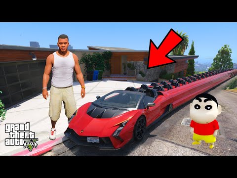 Franklin and Shinchan Buy world Longest Lamborghini Car in GTA V