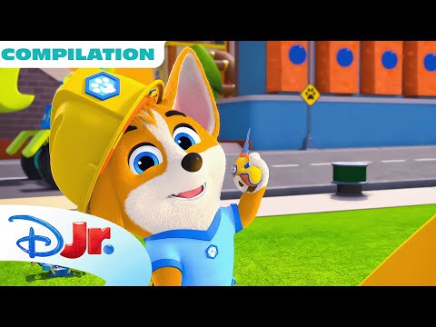 Pupstruction Time to Build MEGA Compilation! 🚜🐾 Build Playgrounds, Islands, and More! | @disneyjr  ​