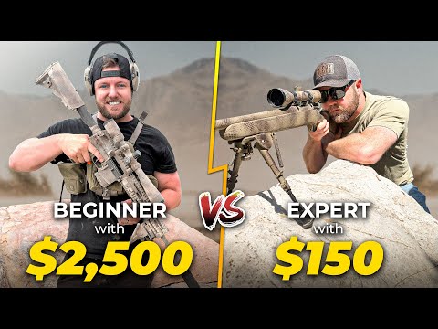 2 Beginners VS 1 Expert Long Range Hunting Challenge!