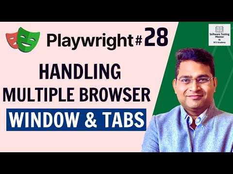 Playwright Tutorial #28 - How to Handle Multiple Windows and Tabs
