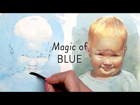 How to Use Blue Underpainting for a Luminous Baby Portrait