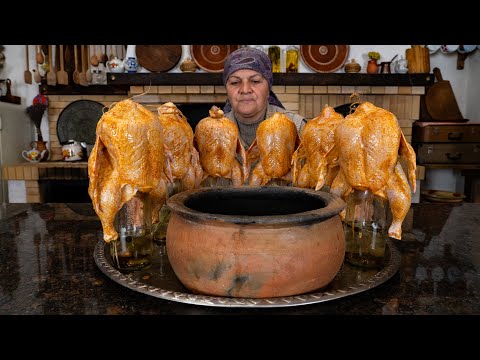 Whole Chickens on Glass Jars... π©