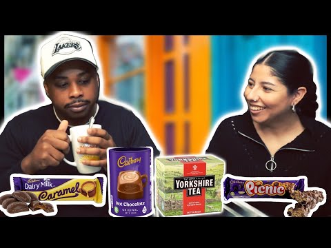 AMERICANS TRY UK CHOCOLATE,TEA & HOT COCOA FOR THE FIRST TIME