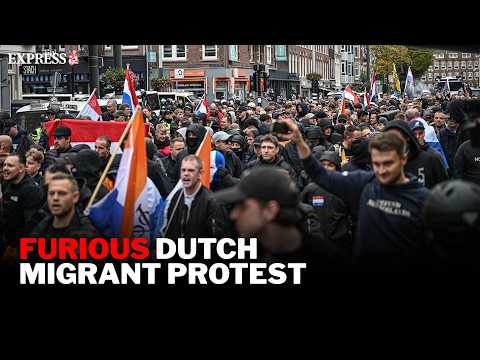 HUGE anti-immigration protest ERUPTS in Amsterdam as RAGE intensifies during election