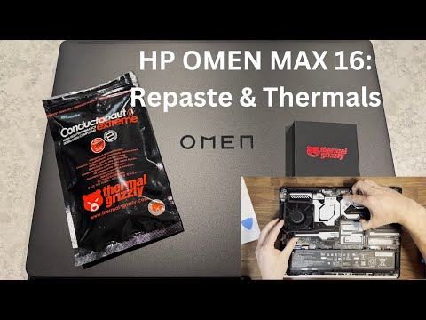 HP OMEN MAX 16: Thermal Testing & Repaste Tutorial