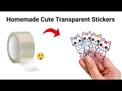 DIY Homemade 3d Stickers🤩🥰/how to make stickers at home/easy stickers making/kawai stickers