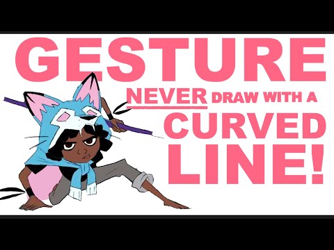 GESTURE: NEVER DRAW WITH A CURVED LINE! EVER! also legs don't matter
