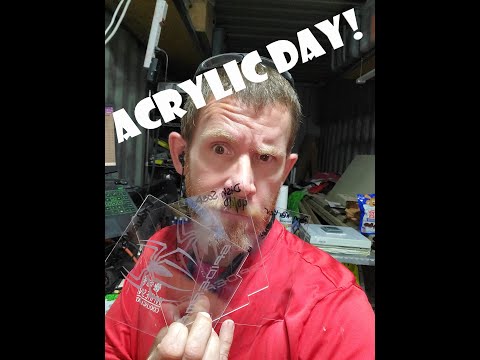 Etching Clear Acrylic With A Diode Laser