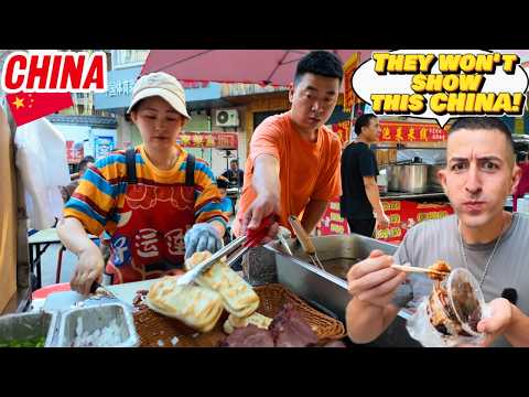 under China's Skyscrapers, I found a Bustling Morning Market with INSANE FOOD! (中国还能这么吃？)