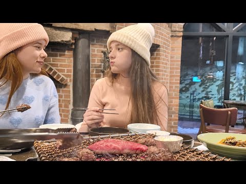 한우 꽃등심 처음 먹어본 브라질 처제의 반응 (한국여행 6편)