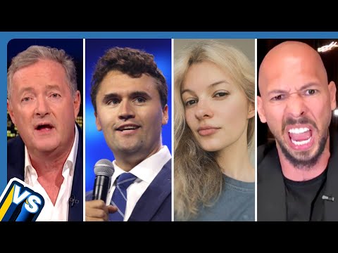 "BRAZEN Misogynist!" Piers Morgan vs Andrew Tate on Charlie Kirk, Train Murder & Trafficking Case