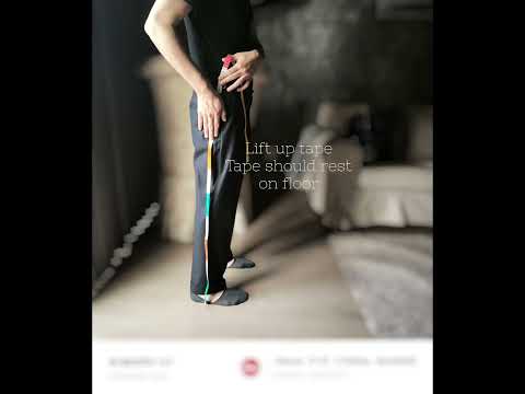 trousers measuring alone