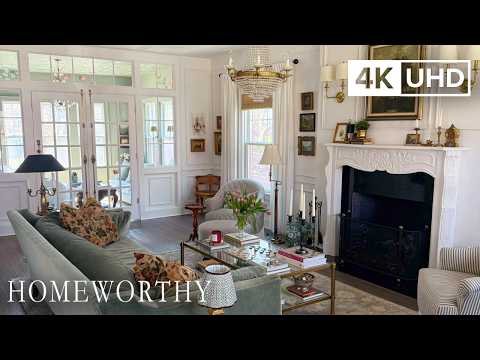 This Beautiful Home Blends Classic Style with Romantic Details l House Tour l 4K