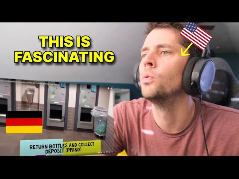 American reacts to REWE! German grocery store 🧐