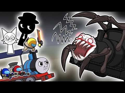 CHOO CHOO CHARLES vs SPRUNKI &amp; GHOSTBUSTERS EP.6 I Amons Us Animation