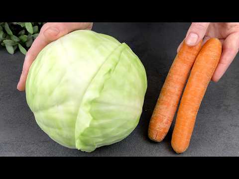 ✅ Haben Sie Kohl und 2 Karotten?! Dieses Rezept hat mir meine Oma vom Dorf beigebracht!