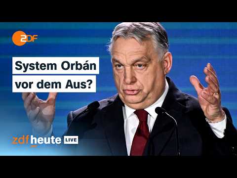 Wahlkampf in Ungarn: Warum Orbán in Umfragen hinter Oppositionsführer Magyar liegt | ZDFheute live
