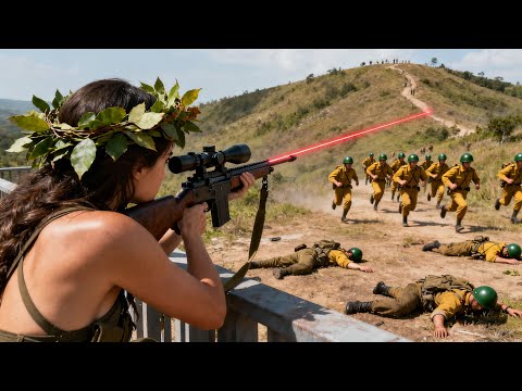 2025 Action-Packed Movie: Japanese army raids a stronghold, only to be headshot by a female sniper!