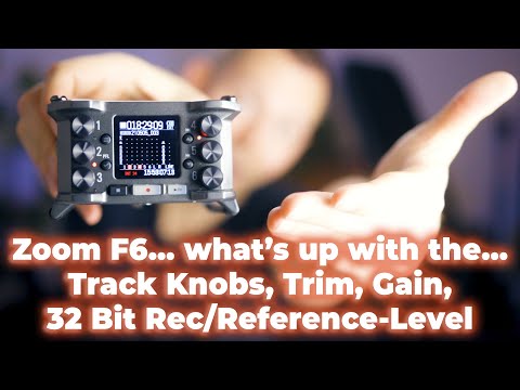 Master the Zoom F6 Track Knobs? How to set Trim, Gain, Rec and Reference Level?